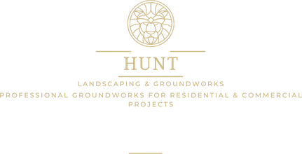 Hunt Landscaping & Groundworks crest, Aaron Hunt’s founding firm